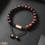 W19 Red tiger eye rope bracelet