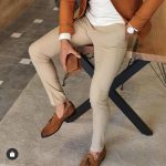 Beige Formal Pant