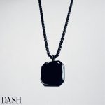 SQ07 Full Black Square Pendant