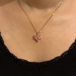 DA11 Pink Heart Shape Pendant