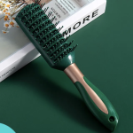 Rib Comb for hairstyling - Green