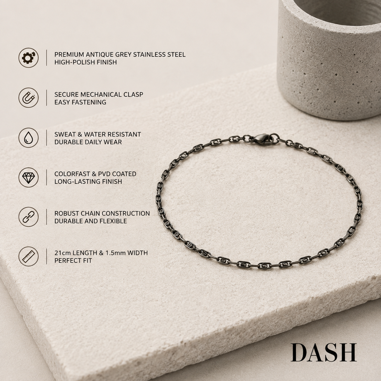 Aster Bracelet DASH men's jewelry