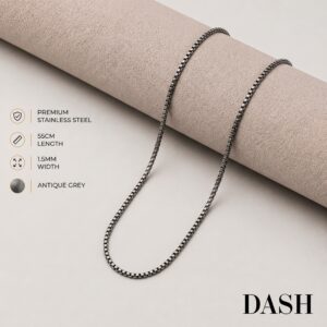 Cubic Grey Chain DASH men's jewelry