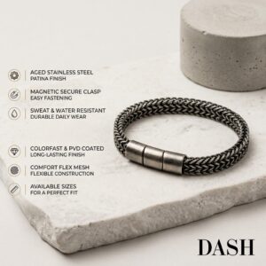 Dh18 Gunmetal Color DASH men's jewelry