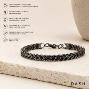 Knight Bracelet Grey DASH men's jewelry