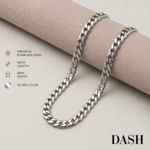 Link Silver chain 7mm DASH men's jewelry
